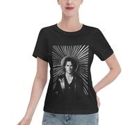 Damon Women's T-Shirts Salvatore T-Shirt Stile T-Shirt Grafica a Maniche Corte da Donna