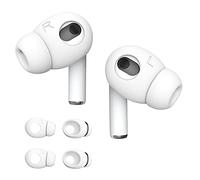 DamonLight - 2 paia di auricolari in silicone per AirPods (non compatibili con Apple AirPods 4, colore: Bianco