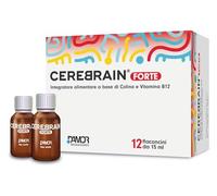 Damor - Cerebrain Forte Integratore Alimentare con Colina Bitartrato e Vitamina B12, 12 Flaconcini da 15 ml