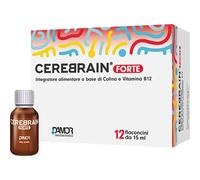 DAMOR FARMACEUTICI Cerebrain FORTE 12 Flaconcini da 15ml Integratore Alimentare