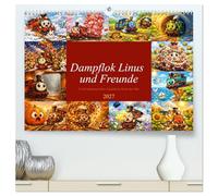 Dampflok Linus und Freunde (hochwertiger Premium Wandkalender 2027 DIN A2 quer), Kunstdruck in Hochglanz: Zwölf abenteuerliche Zugfahrten durch das Jahr