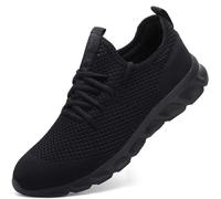 Damyuan - Scarpe da corsa da uomo, per il tempo libero e lo sport all’aperto, leggere e traspiranti, A nero, 43 EU
