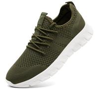Damyuan Scarpe da ginnastica da uomo, scarpe da corsa, scarpe da ginnastica, da trekking, da tennis, per attività all'aria aperta, Jj verde, 44 EU