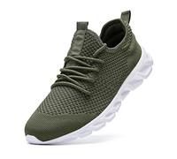 Damyuan Scarpe da Running Corsa Uomo Ginnastica Camminata Casual Jogging Trekking Tennis TRAI Mesh Basket Sport Outdoor Fitness Sportive Palestra Platform Sneakers Verde 46 EU