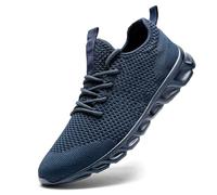 Damyuan Scarpe da Running Corsa Uomo Ginnastica Camminata Casual Jogging Trekking Tennis TRAI Mesh Basket Sport Outdoor Fitness Sportive Palestra Platform Sneakers Blu 40 EU
