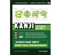 Dan Akiyama Japanese Kanji for Beginners - Volume 2 Textbook (Copertina rigida)