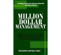Dan Danford Gary L. Myers Million Dollar Management (Tascabile)