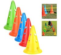 Dan&Dre 5 coni conici per allenamento di calcio, barriera con fori