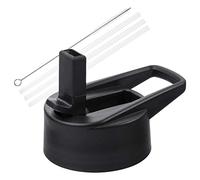 Dan&Dre Set di coperchi per tazze, coperchio con cannuccia, compatibile con Hydro Flask, collo largo, con aletta, cannucce, ricambio