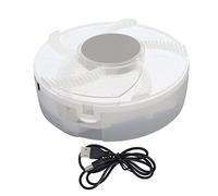 DAN&DRE Trappola Elettrica per Parassiti Alimentatore USB Catcher per Mosche Automatico da 5 V con Design Staccabile e Facile da Pulire per Uso Domestico in o Ristorante (Bianca)