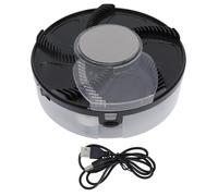 DAN&DRE Trappola Elettrica per Parassiti Alimentatore USB Catcher per Mosche Automatico da 5 V con Design Staccabile e Facile da Pulire per Uso Domestico in o Ristorante (Nera)