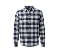 DAN FOX APPAREL Camicia 'Efe' blu notte / bianco lana Uomo DAN FOX APPAREL M