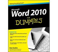 Dan Gookin Word 2010 For Dummies (Tascabile)