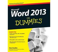 Dan Gookin Word 2013 For Dummies (Tascabile)