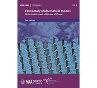 Dan Kalman Elementary Mathematical Models (Tascabile) AMS/MAA Textbooks