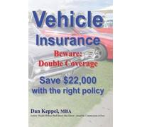 Dan Keppel MBA Vehicle Insurance: Beware: Double Coverage Save $22,0 (Tascabile)