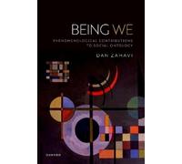 Dan Zahavi Being We (Copertina rigida)