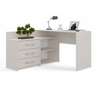 CDF Scrivania Dany | Colore: cashmere (beige) | Ideale per ufficio, studio, camera dei bambini e dei ragazzi | Scrivania funzionale per computer, laptop | Montaggio semplice