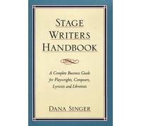 Dana Singer Stage Writers Handbook (Tascabile)