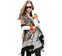 DANA XU Pph15007 Scialle di Pashmina, 11 Nero, 9643 Inches Donna