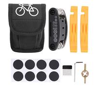 DANAIXZ Bike 16 in 1 kit di strumenti per riparazioni per pneumatici multifunzionale con kit di riparazione di forature per biciclette per sacchetti portatili per appassionati di c