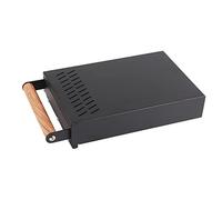 DANAIXZ Cassetto per caffè in acciaio inossidabile Contenitore per fondi di caffè durevole e resistente alla ruggine con cassetto rimovibile e cuscino in gomma per domestica Caffe