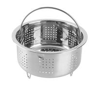 DANAIXZ Cestello per vapore in acciaio inossidabile con manico Resistente per la rimozione dello zucchero Inserto per cuociriso Griglia per cottura a vapore per cucinare diabetici (13,8 centimetri)