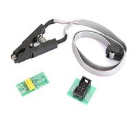 DANAIXZ Clip di test IC chip flash SOIC8 SOP8 Premium con adattatore per presa di programmazione e cavo per la programmazione InCircuit di 25 chip 24C 93C Include 2 schede adattatr