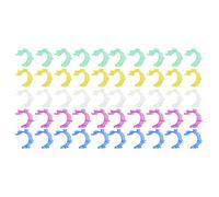 DANAIXZ Clip per rocchetto Supporto per controllo filo 50 pezzi Compagni di bobina in plastica per bobine per macchine da ricamo da cucire Organizzatore di stoccaggio multicolore