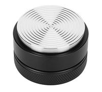 DANAIXZ Distributore di caffè professionale Tamper Acciaio inossidabile Strumento livellatore per caffè espresso regolabile in altezza con base antiscivolo per baristi di casa Nero (51mm Black