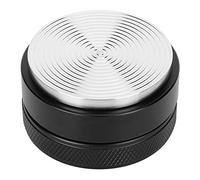 DANAIXZ Distributore di caffè professionale Tamper Acciaio inossidabile Strumento livellatore per caffè espresso regolabile in altezza con base antiscivolo per baristi di casa Nero (58mm Black