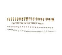 DANAIXZ Fermo di collegamento dell'asta di spinta, regolatore rapido, connettore dell'asta di spinta RC in ottone di alta qualità con viti, di e guarnizioni per modelli di barche, (1,0 mm)