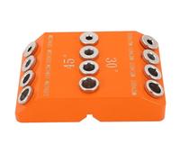 DANAIXZ Guida angolata Drill Guida Professional Multi Angle Drill Guida Precisione Fratello angolato per esercitazioni per la reticolo in legno Arancia in lega di alluminio arancio