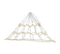 DANAIXZ Heavy Duty Iron Basketball Net Rust Proof Chain Replacement with Silver Gold Design for Indoor Outdoor Courts Durable All Weather Basketball Accessory for Players Enthusias