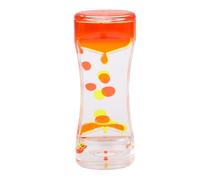 DANAIXZ Liquid Motion Bubbler Timer Olio Clessidra Sensoriale Rilassante Colorato Effetto visivo Decorazione da scrivania Regalo Antistress per impiegati Adulti Materiale Acrilico (Rosso Giallo)
