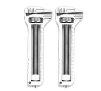 DANAIXZ Mini chiave multiutensile chiave apribottiglie multifunzionale compatta regolabile in alluminio zinco per campeggio all'aperto escursionismo zaino in spalla 2 pezzi