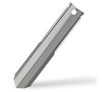 DANAIXZ Pala da Giardino Pala Multifunzione Compatta a Mano Pala da Esterno Leggera con Denti da per Giardinaggio Campeggio Sopravvivenza Strumento di Scavo Argento 8,1 Pollici 39