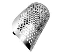 DANAIXZ Palette per Sabbia in Acciaio Inossidabile per impieghi gravosi Pala Professionale per rilevamento Metalli con Fori di setacciatura Rapida per Ricerca di Gioielli di tesori