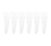 DANAIXZ Rete da Tasca per Tavolo da Biliardo Set da 6 Pezzi Borse in Rete di Nylon Premium Tasche di Ricambio durevoli per tavoli da Biliardo Club da Biliardo Nero Bianco 35 cm (Bianca)