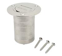 DANAIXZ Riempitore per Barche in Acciaio Inossidabile 316 Riempitore per Ponte Marino a Conchiglia ad Angolo Retto con Tappo Senza Chiave per Darsena per Yacht 50mm Raccordo Hardware da 2 (Diesel)