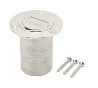 DANAIXZ Riempitore per Barche in Acciaio Inossidabile 316 Riempitore per Ponte Marino a Conchiglia ad Angolo Retto con Tappo Senza Chiave per Darsena per Yacht 50mm Raccordo Hardware da 2 (SCIUPARE)