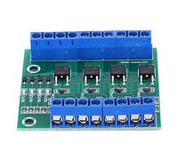 DANAIXZ Scheda amplificatore PLC con transistor a effetto di campo con modulo tubo MOS a 4 vie con controllo PWM per la regolazione della velocità del motore CC e l'azionamento di