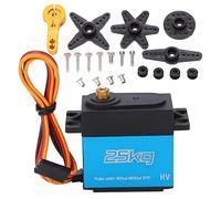 DANAIXZ Servo RC con coppia elevata da 25 kg, ingranaggio in metallo, servo digitale impermeabile da 270 gradi con braccio da 25 T, controllo ad alta precisione per barca robot per