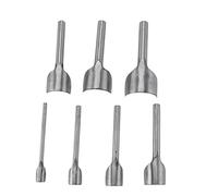 DANAIXZ Set di punzoni semicircolari professionali per artigianato in pelle, 7 pezzi, strumenti a semicerchio per la lavorazione della pelle fai da te, cintura, portafoglio, cintur