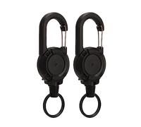 DANAIXZ Sollechain Retrattile di 2 PC, Catena Chiave con Fibbia a trazione Easy Easy con Corda Elastica, Supporto Chiave telescopico per Uso Quotidiano per l'uso Quotidiano