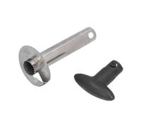 DANAIXZ Taglia ananas Corer e pelapatate in acciaio inossidabile con manico ergonomico per affettare ananas fresco Utensile da facile da usare Plastica e acciaio inossidabile 24 c