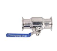 DANAIXZ Valvola a sfera in acciaio inossidabile 304 Valvola di controllo del flusso dell'acqua sanitaria con mandrino ad apertura rapida per le industrie farmaceutiche delle bevand (diametro esterno