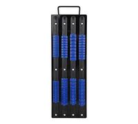 DANAIXZ Vassoio Porta Bussole Rack Portaoggetti Organizzatore Multifunzione con 80 Clip per Bussole 1/4 3/8 1/2 Pollice Meccanica Professionale Porta Attrezzi Acciaio al Cromo Van