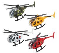 Danbghyuo 4PCS Aeroplano Giocattolo,Elicottero Giocattoli per Bambini,Modello di Aeroplano in Metallo Pressofuso,Mini Elicotteri Modello di Simulazione del Giocattolo Elicottero con Eliche