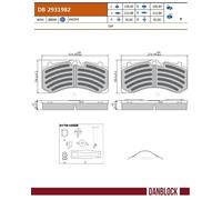 DANBLOCK DB 2931982 Kit pastiglie freno, Freno a disco